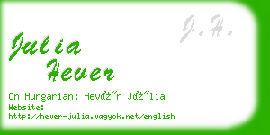 julia hever business card